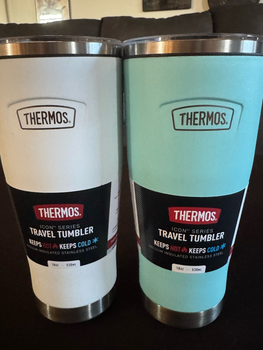 Thermos 18oz Icon Tumbler With Slide Lock Lid.